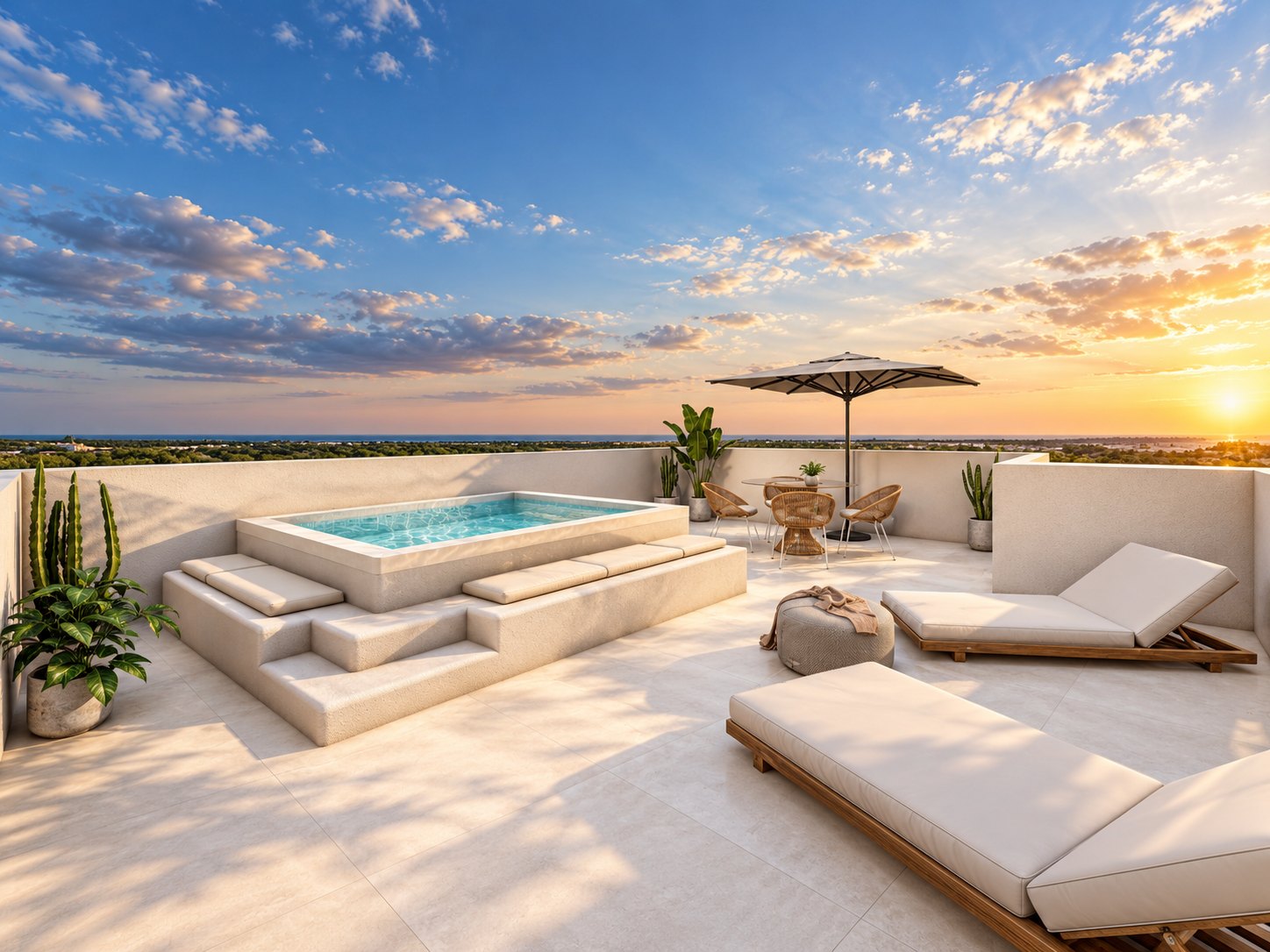 Alma 2 Bungalows — Rooftop solarium
