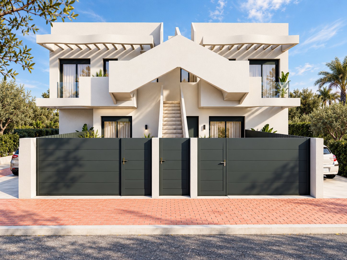 Alma 2 Bungalows — Front elevation